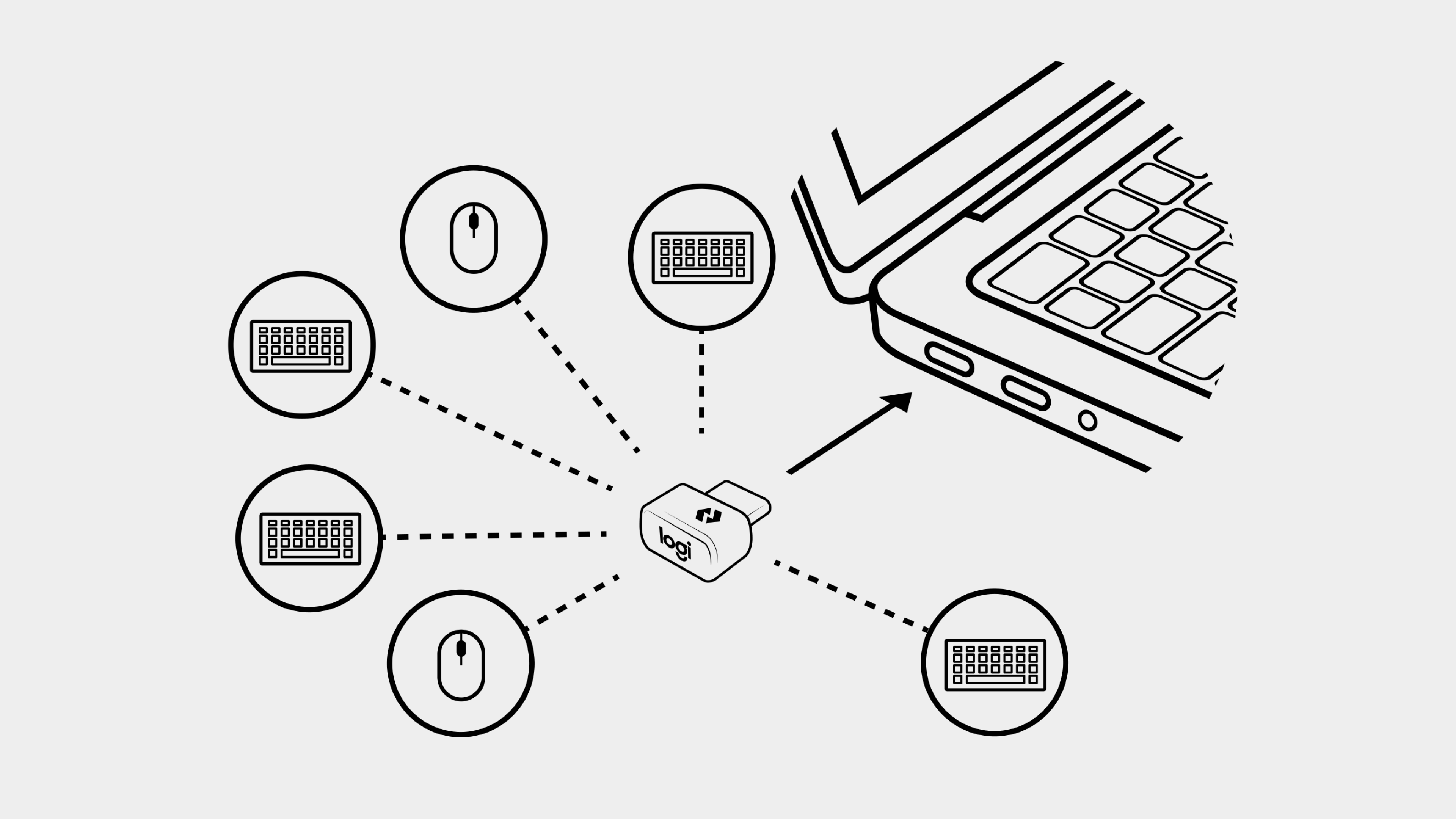 Logi Bolt USB Receiver for Multi-Computer / Device Use